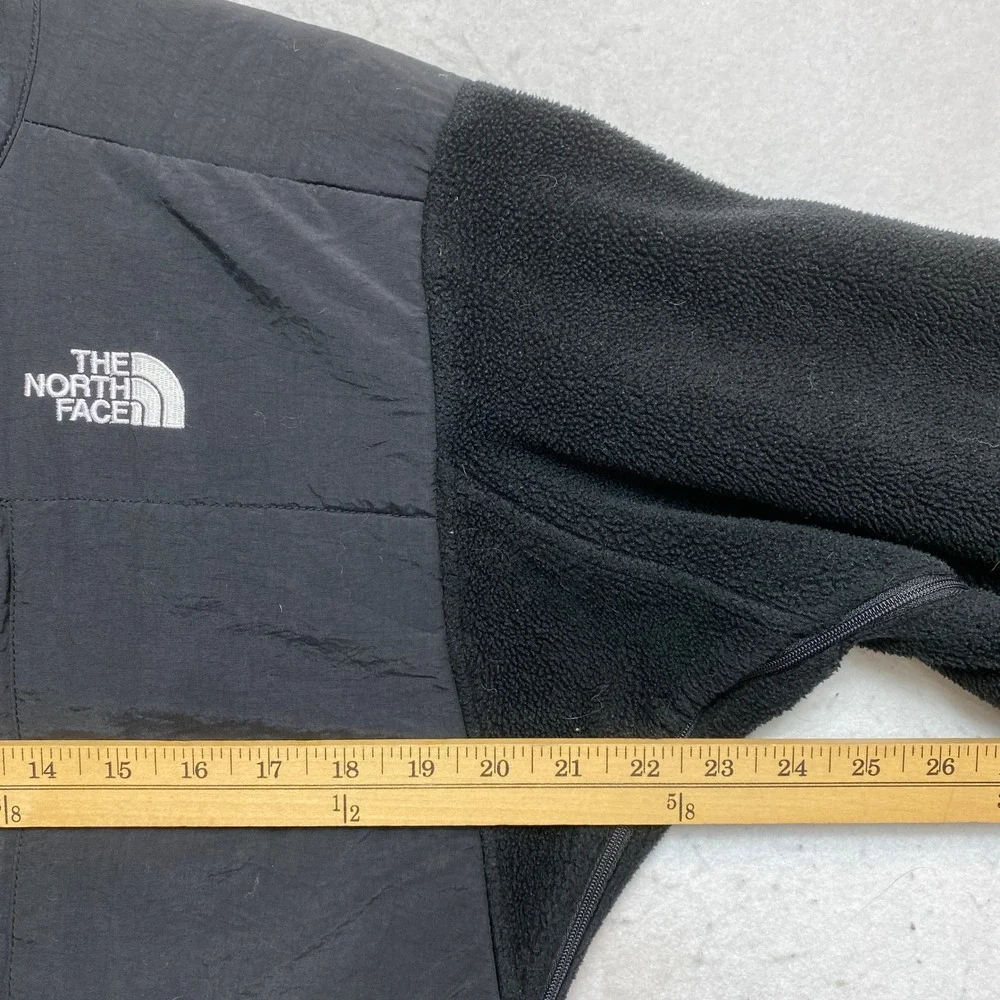 The North Face Denali Fleece Jacket Mens S Black Polartec Full Zip Mock Neck
